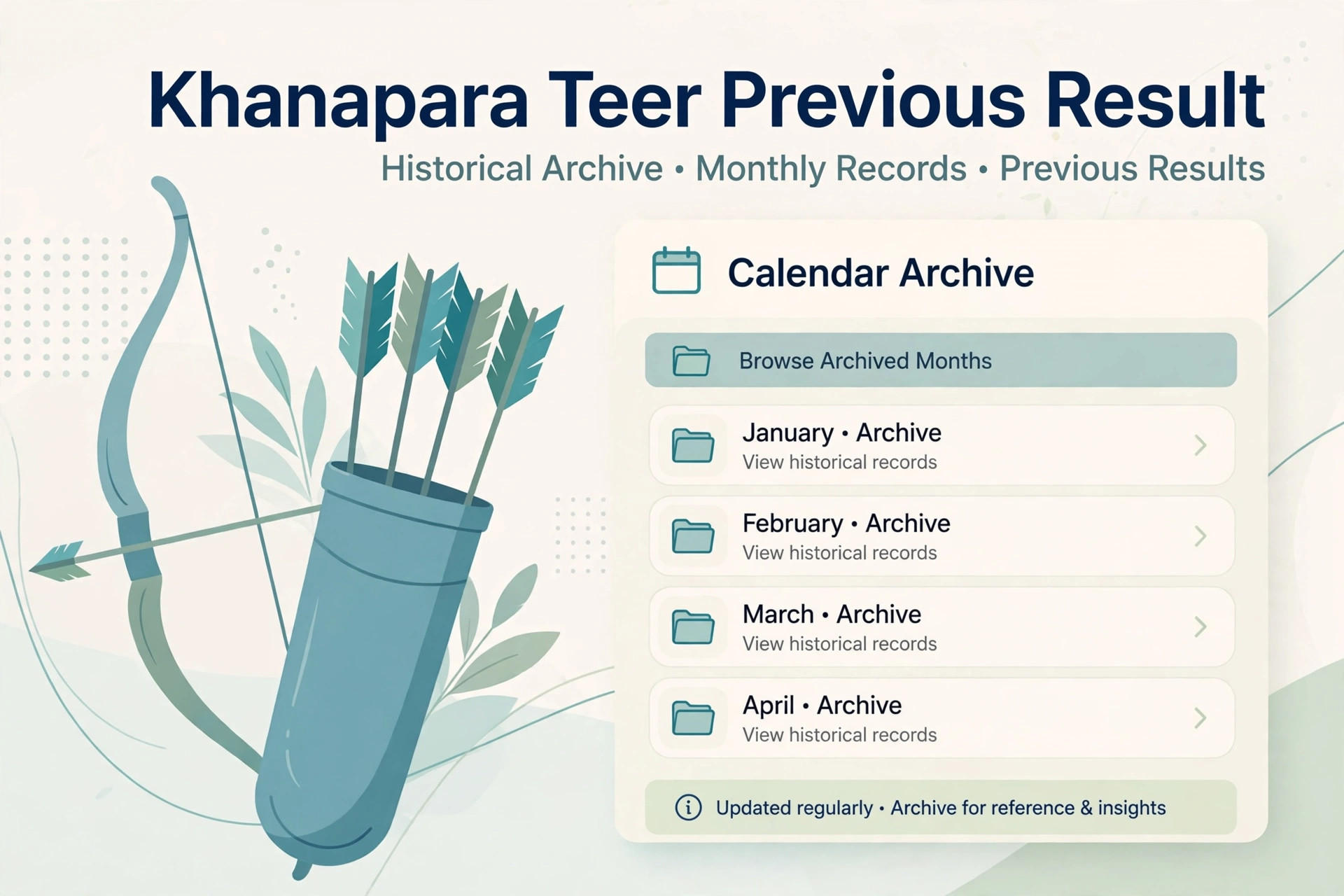 Khanapara Teer previous result archive with past winning numbers list