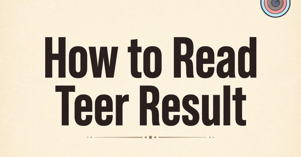 How to read teer result beginner guide title card