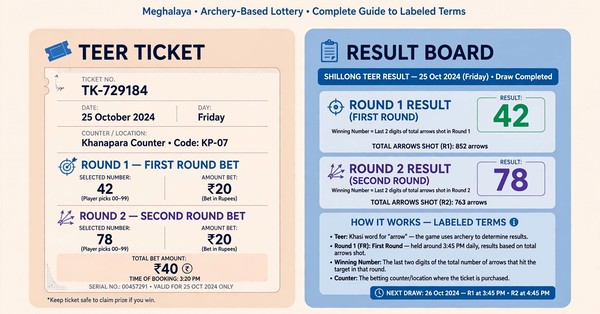 Illustrated guide to reading teer result numbers and ticket words