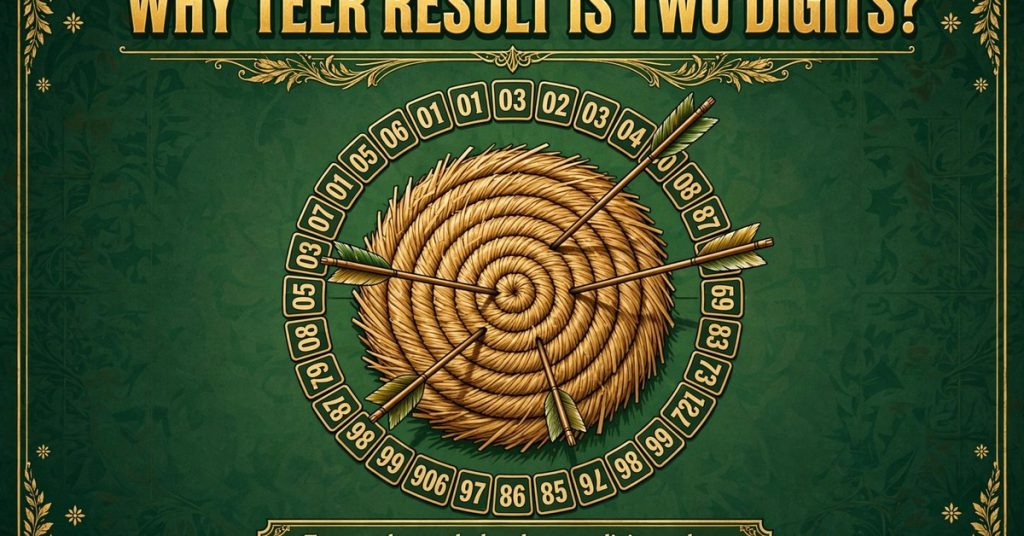 Why teer result is two digits - archery target and number format explained